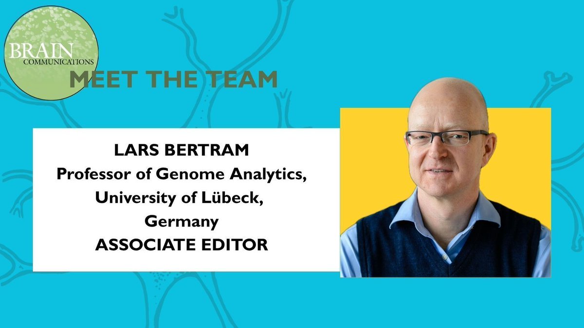 braincomms's tweet image. Meet our team! Professor Bertram is one of our associate editors specialising in genomic, epigenomic and transcriptomic architecture of complex traits 🧠 

#braincommunications 
#meettheteam