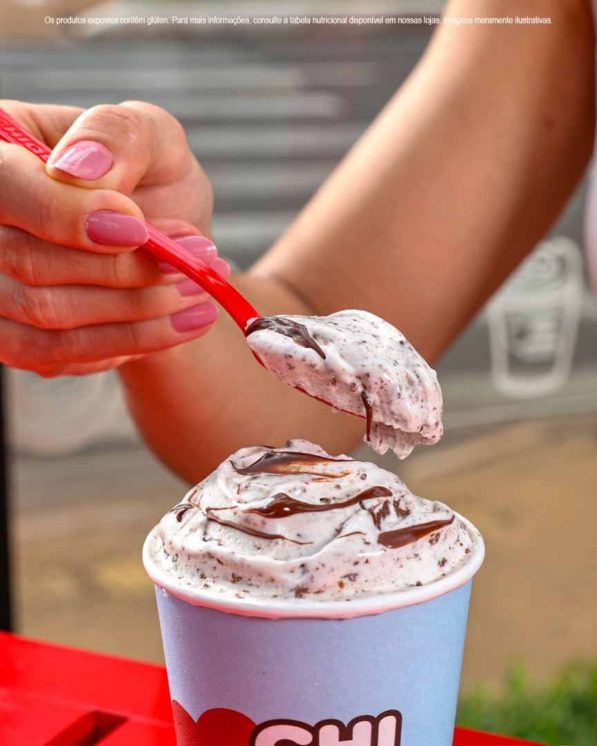 Um sorvete bem cremoso, com Ninho e NUTELLA®? É só pedir o nosso Shake Mix® e aproveitar cada colherada 💙 #Chiquinho #SeuSorvete #Ninho #NUTELLA #ShakeMix