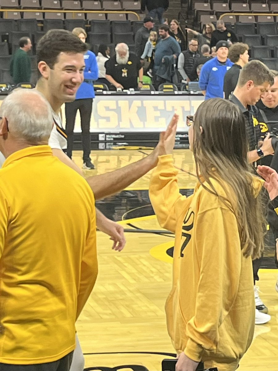 IowaRoyal's tweet photo. Glad we got this guy for this season. Enough time to author a legendary moment in Iowa basketball history. https://t.co/A6aPq8xtt9
