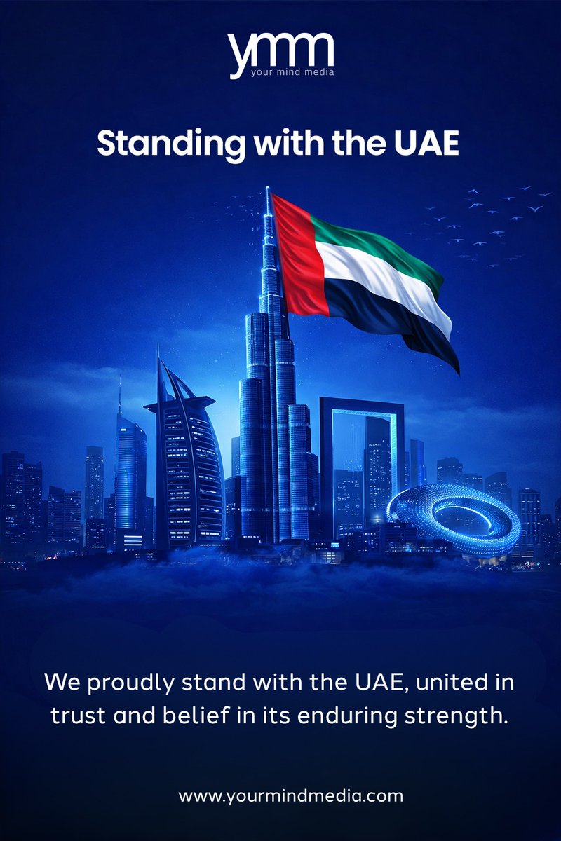 yourmindmedia's tweet image. Proud to be part of a nation that continues to lead with vision, innovation, and global impact. 🇦🇪

Standing with the UAE, today and always.

#ProudUAE #UAE #UAENationalDay #Vision #Innovation #Leadership #MiddleEast #GlobalImpact #Business #Growth