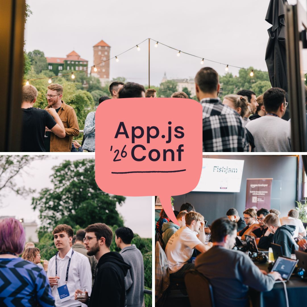 App.js Conf 🗓️ 27-29 May 2026 tweet media