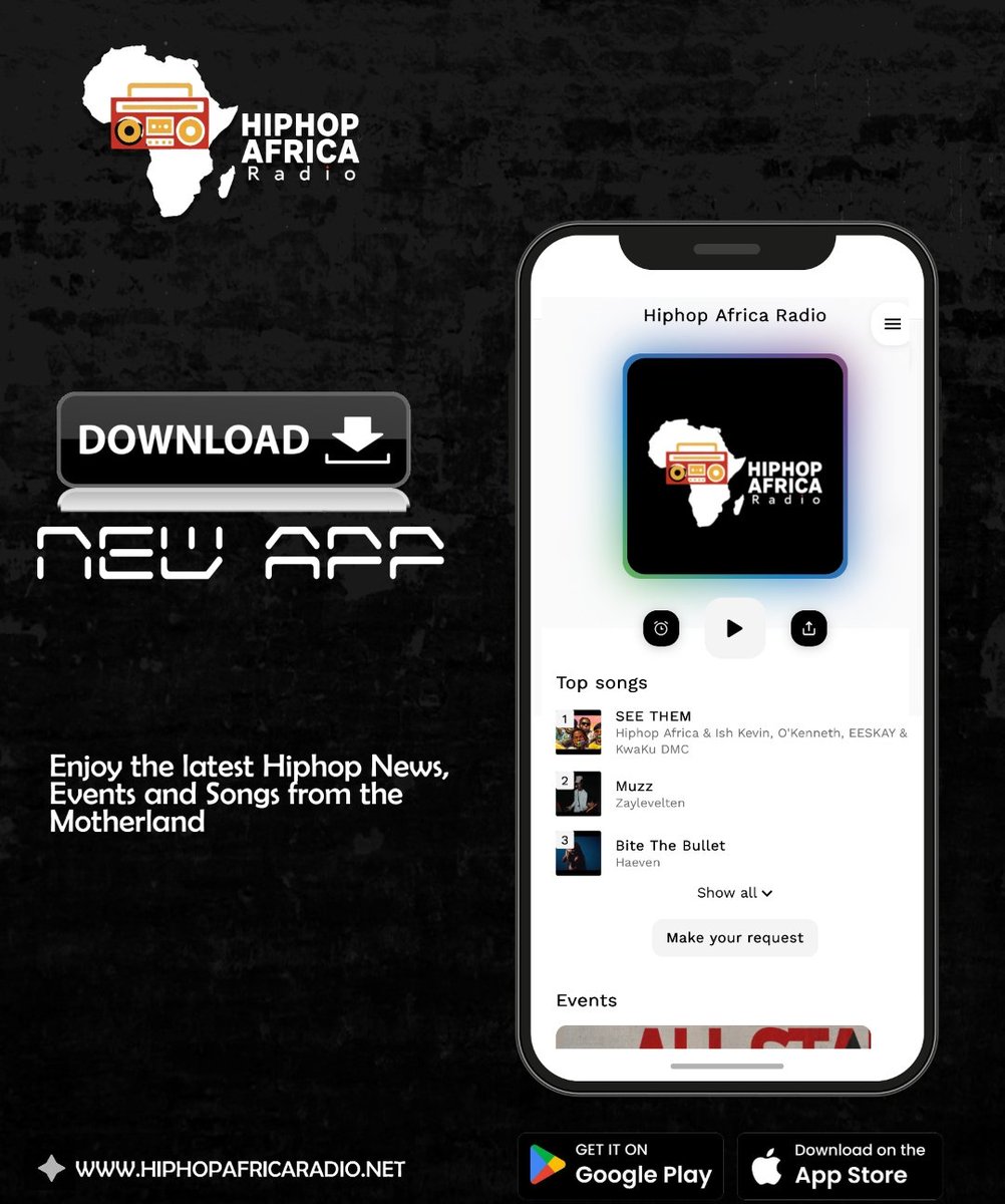 hiphopafricaair's tweet photo. 🚨 We are LIVE "Bars on Bars" is back Tune in now for an electrifying episode you won’t want to miss.
If you missed last week's show, catch up and join the vibes. Download the Hip Hop Africa radio app and set your reminder.
📅 Every Friday at 15:00 GMT
#BarsOnBars #HipHop https://t.co/bCUnWAoCvA