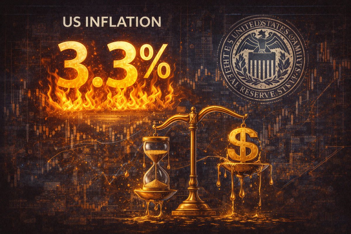 CryptThe48268's tweet photo. US inflation prints 3.3%
Sticky enough to delay, soft enough to avoid panic

The Fed doesn’t need to act fast
just not too slow
Liquidity won’t rush back
it will leak in

Markets move next when policy hesitates
#Inflation #Macro #CPI #Markets #Finance
$CRYPT https://t.co/nNNRGxRFTE