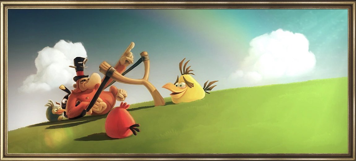 I love finding old Angry Birds art that has no right being as HD as it is