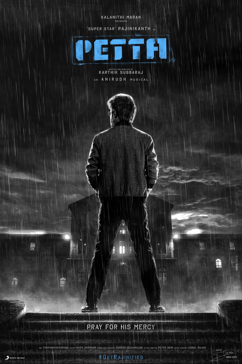Janus__Editz's tweet photo. 82/365 #PettaPosterSeries |#Rajinikanth𓃵 

PRAY FOR HIS MERCY

@karthiksubbaraj @tuneyjohn @anirudhofficial @DOP_Tirru @RajiniFollowers @RIAZtheboss
#Petta #Jailer2 #Thalaivar173 https://t.co/A7YvZmkG9l