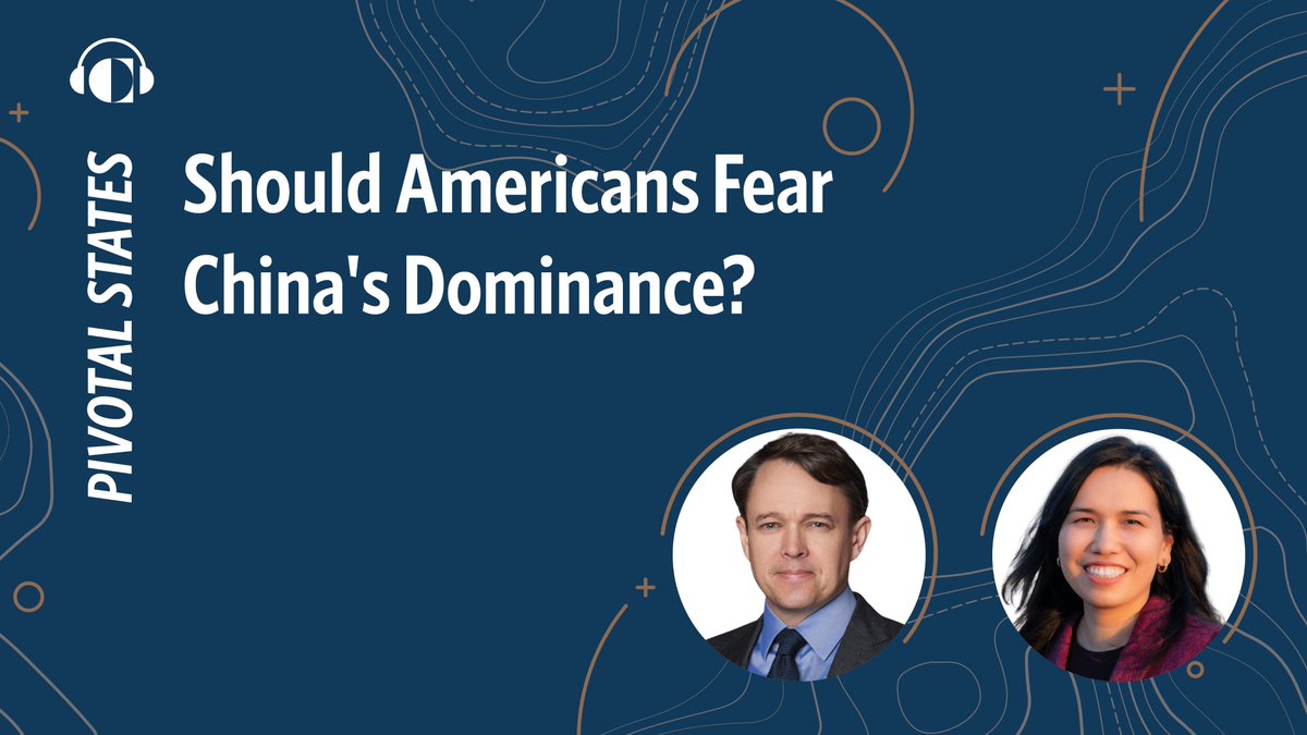 CEIPStatecraft's tweet photo. 🆕NEW Pivotal States!

In Washington, policymakers frame competition with China as a zero-sum contest for power. But does slowing China’s progress actually benefit Americans—or is it a fool’s errand? @CChivvis and @jessicacweiss discuss: https://t.co/qehYzd6p7I https://t.co/Nv7sNGkevh