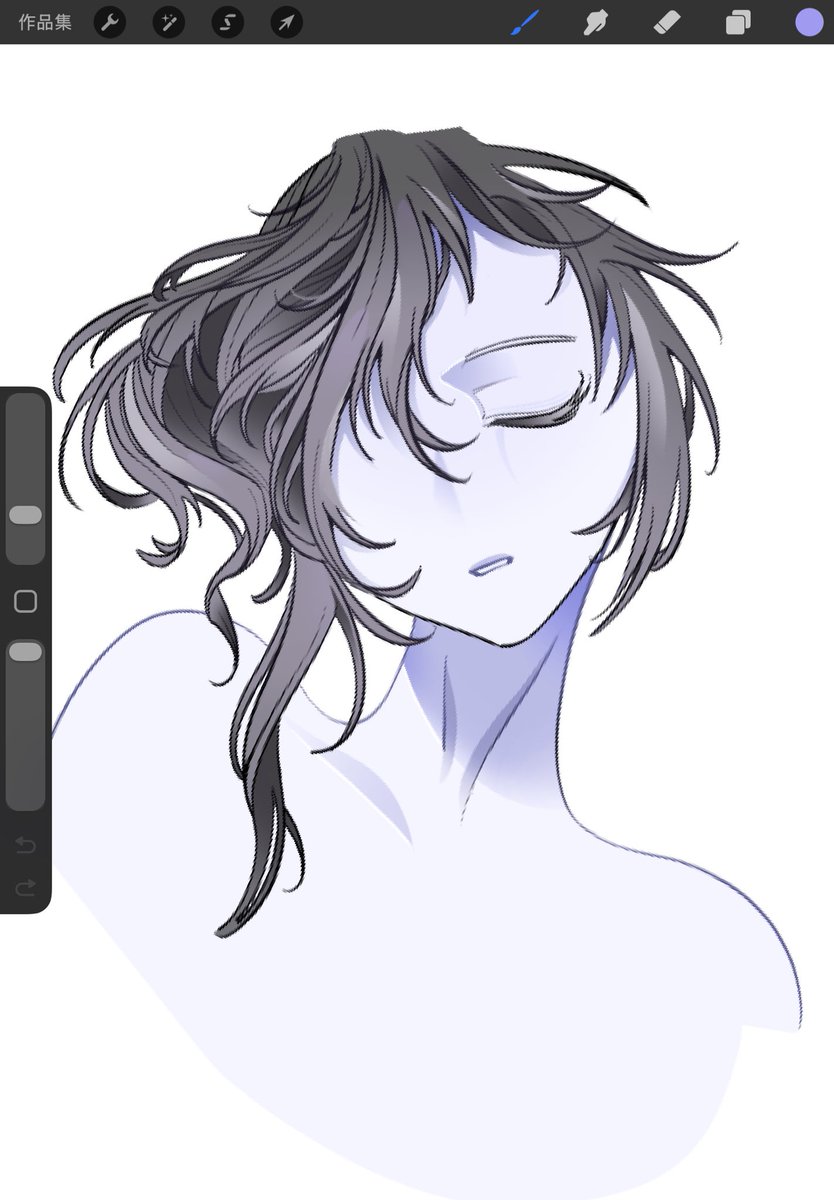 Feel_free_now's tweet image. First time trying this style…
#oc #procreateart #artmoots