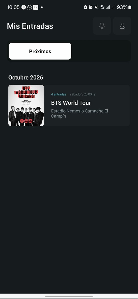 Karo🌸🇨🇴 veré a bts el 3 de octubre 💜 tweet media