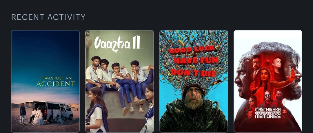 #LetterboxdFriday
 #LastFourWatched