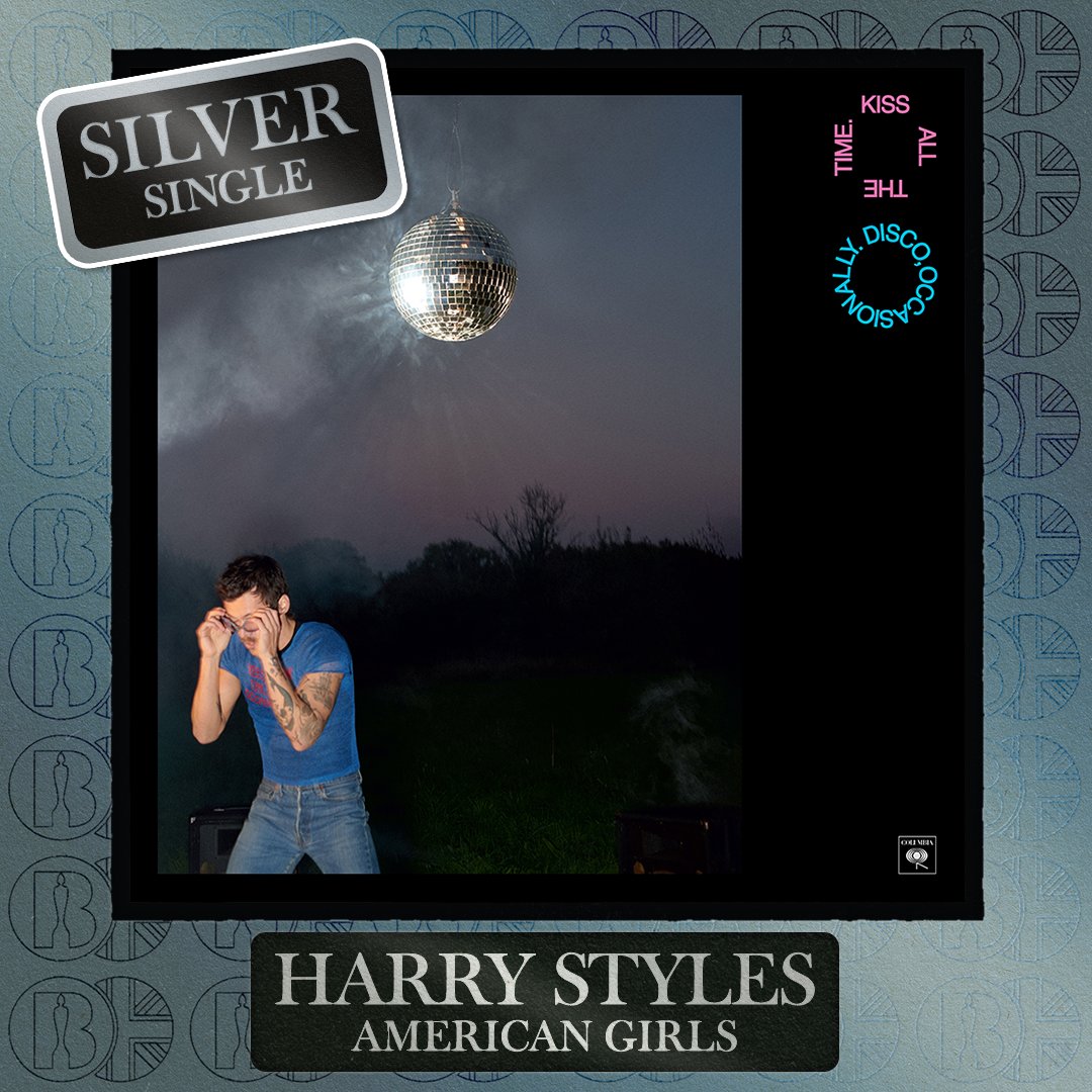 ‘American Girls’, the single by <a href="/Harry_Styles/">Harry Styles.</a>, is now #BRITcertified Silver.