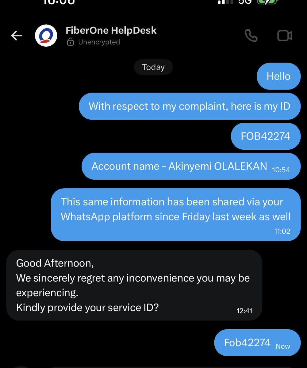 AWESOME_MINDS's tweet photo. @FiberOne_help @FOBroadband @ConsumersNCC @fccpcnigeria Thank you. Please note that this has been shared.

@fccpcnigeria @ConsumersNCC https://t.co/8ts7eFSYSB