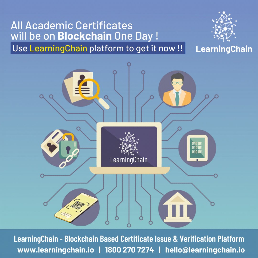 LearningChainio's tweet image. The future of academic credentials is evolving.

As institutions move toward more trusted, digital-first systems, blockchain is emerging as a reliable way to issue and verify certificates—securely and instantly.
#LearningChain #BlockchainEducation #DigitalCredentials
