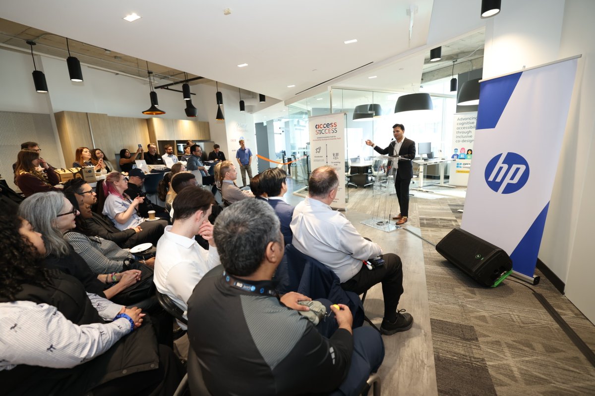 AccessToSuccess's tweet photo. Access to Success officially opened the ATS Innovation Hub, #Canada’s first innovation hub dedicated to startups building solutions for and with people with #disabilities, made possible with foundational support and technology from HP Inc. https://t.co/CydNp6ALU6