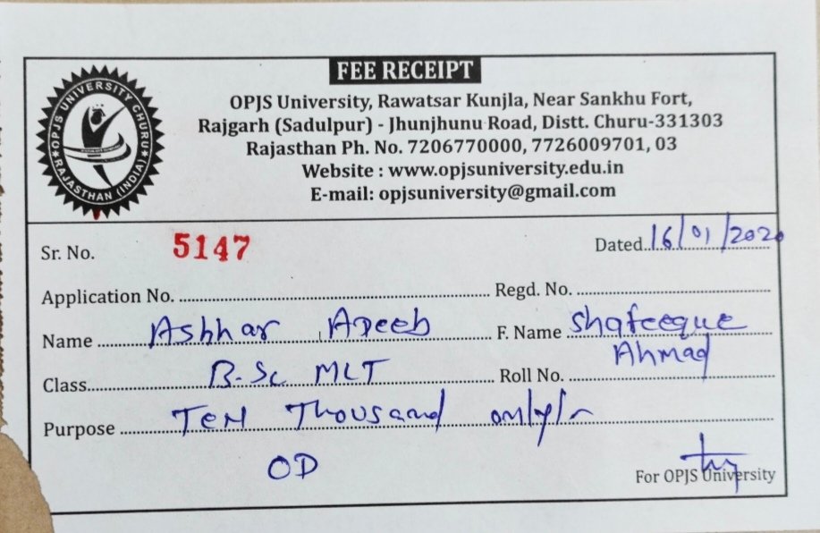 ashharadeeb96's tweet photo. @Bikaner_DivComm @DCE_Rajasthan @RajCMO OPJS Univ is dissolved & my QuadraBay verification (Ref: QBK04032634983) is stuck. Official emails are bouncing! Career at stake. Please provide a working email for verification. #OPJSUniversity #Rajasthan https://t.co/kbgYJgS8SI