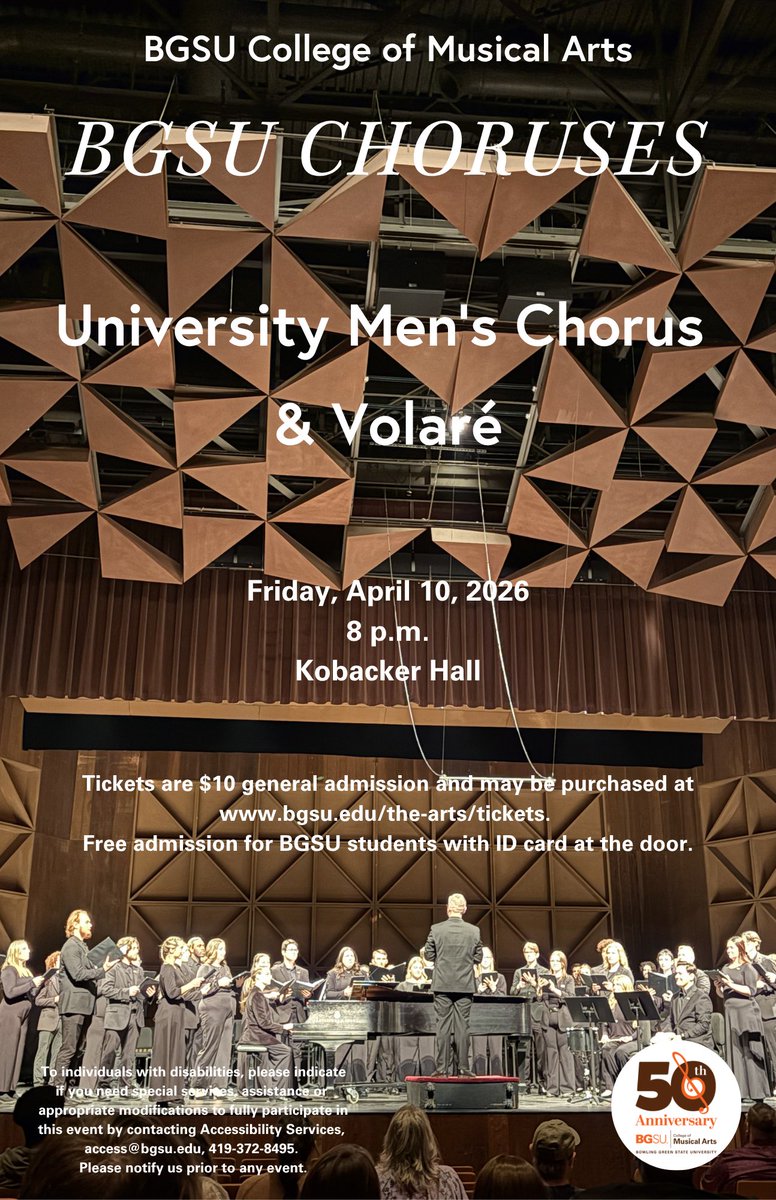BGSU College of Musical Arts tweet media