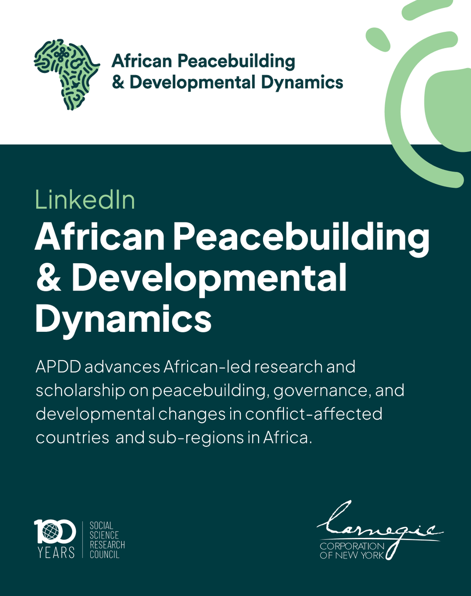 African Peacebuilding and Developmental Dynamics tweet media
