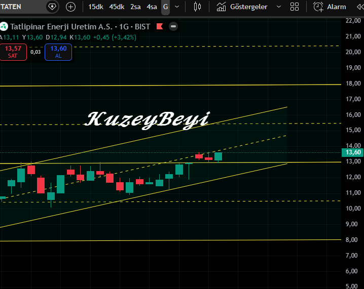 #TATEN 13 den onay görüntüsü mevcut 
15.50 direnç 
(ytd)