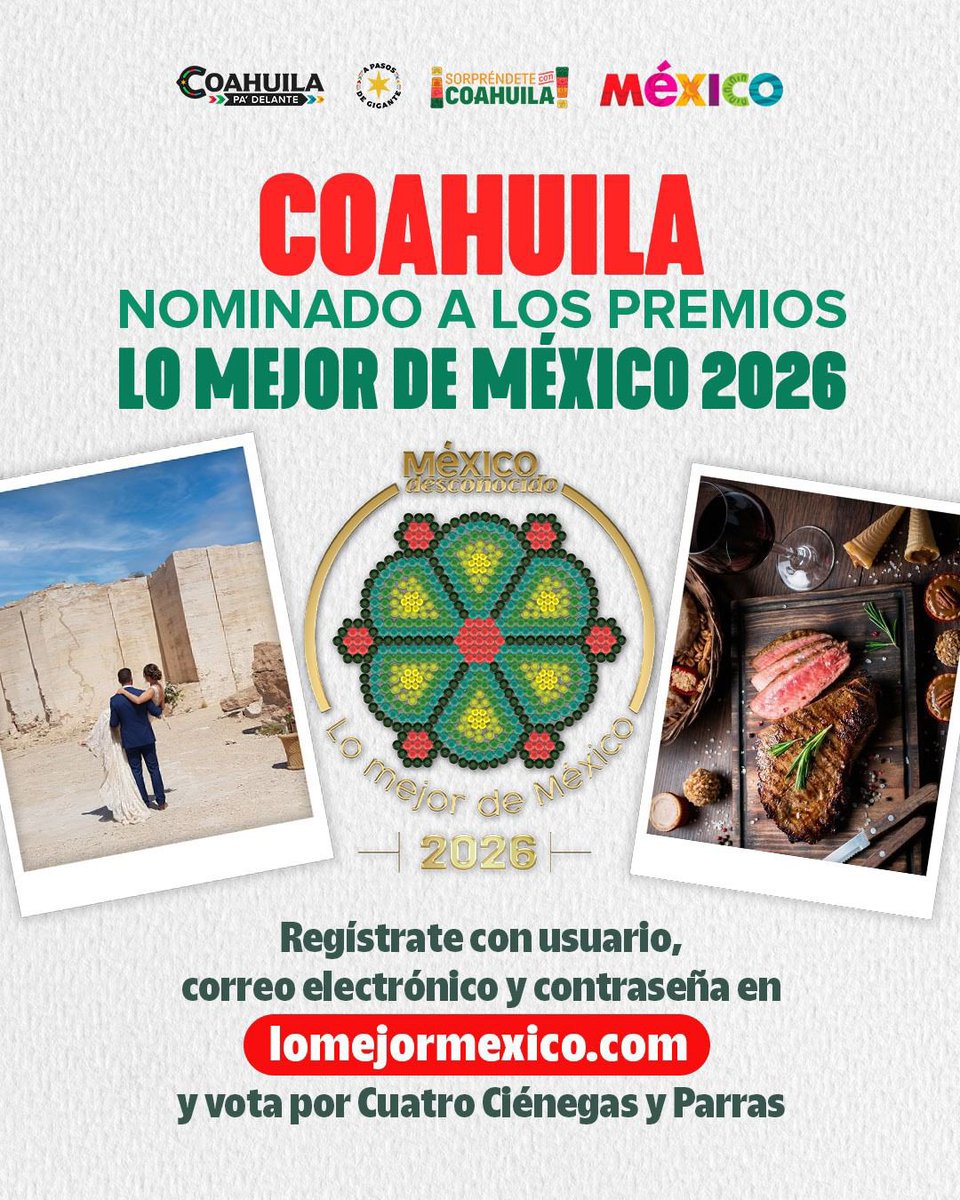 Secretaría de Turismo y Pueblos Mágicos Coahuila tweet media