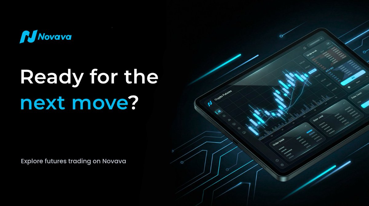 Novava_Official's tweet photo. Turn volatility into opportunity with Novava Futures 🚀

When markets dip, smart traders don't pause — they adjust. Futures trading on Novava lets you stay active in both rising and falling conditions, with tools designed to help you manage risk and capture market moves.

Start now on Novava 👉https://t.co/UCNNlyvxB2