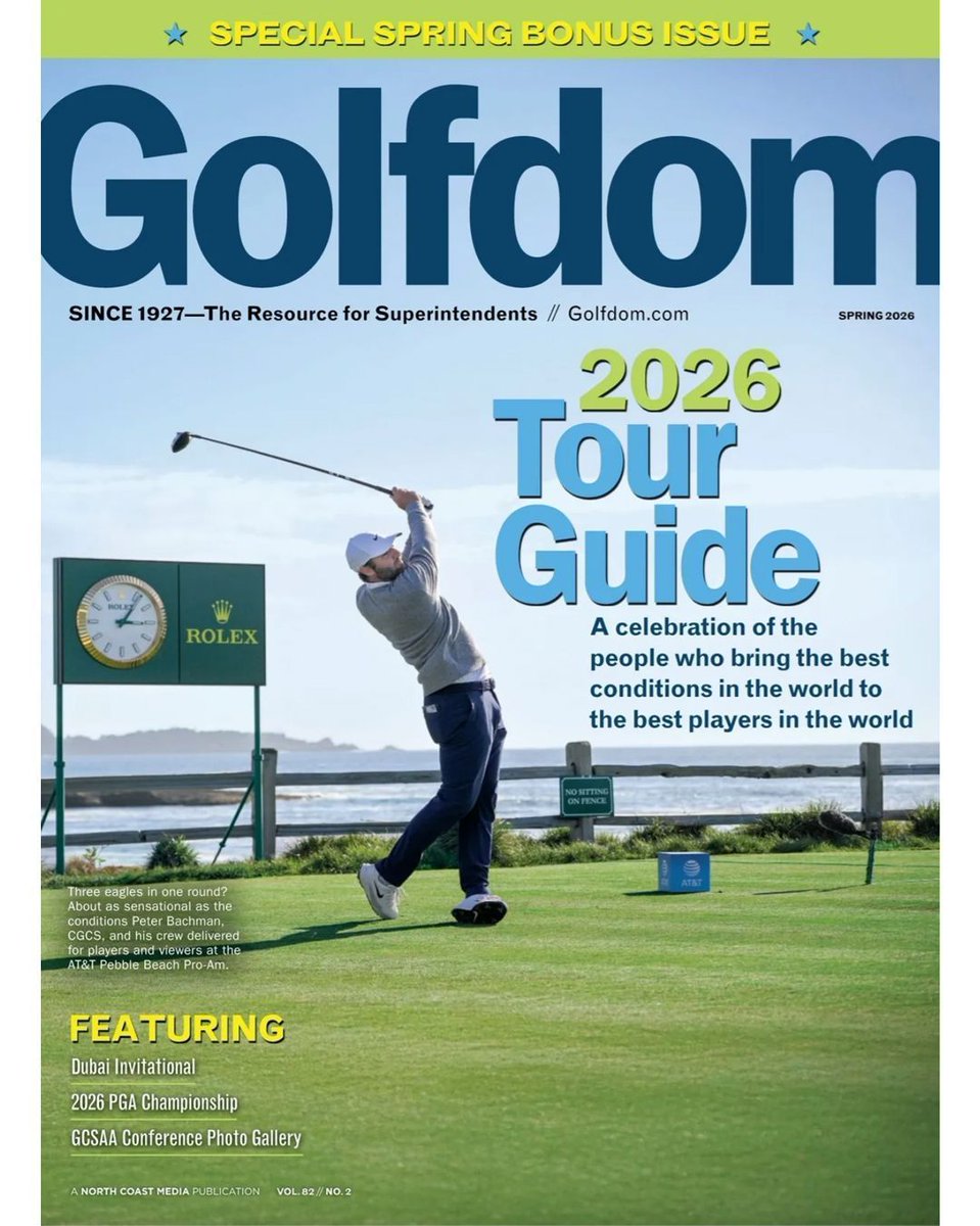 Golfdom's tweet image. Don’t forget to check out our latest Tour Guide edition! ⛳️ 

👀 Click to read through must-see stops, schedules and superintendent profiles: buff.ly/lHvVXI3 

#TourGuideEdition #EventGuide #IndustryNews

(Photo: Orlando Ramirez/ Stringer/ Getty Images Sport)