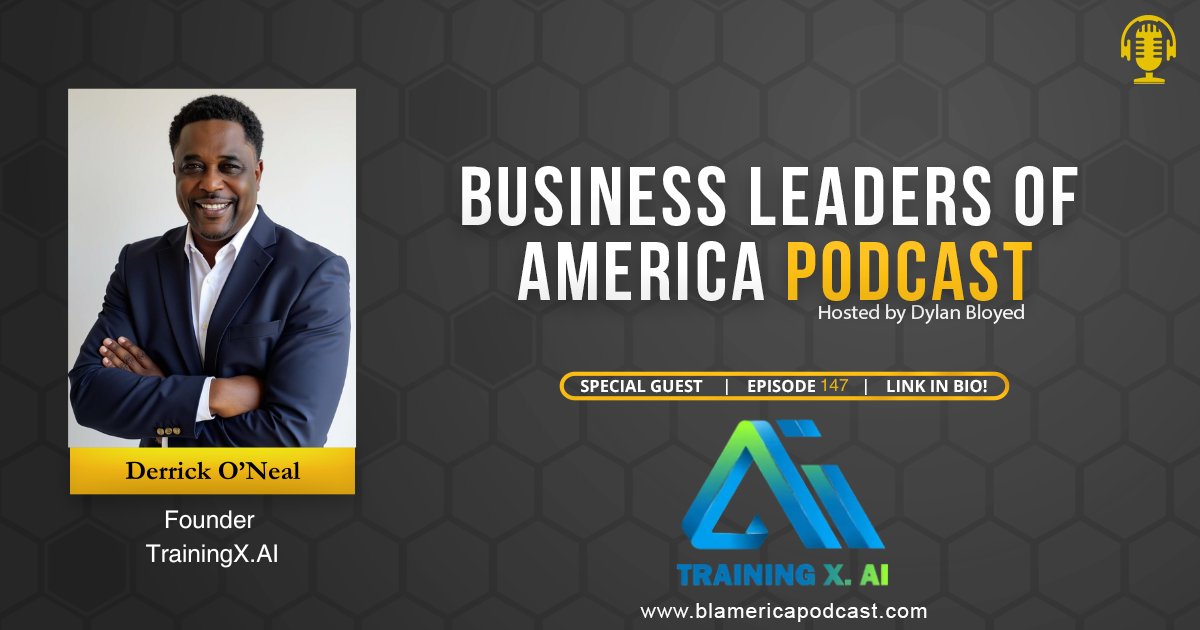 Most people are focused on the wrong question when it comes to AI.

It’s not “Will it replace me?”

It’s 👉 “Am I learning how to use it before someone else does?”

On the Business Leaders of America Podcast, I sat down with Derrick O'Neal Founder of TrainingX. AI, who’s been