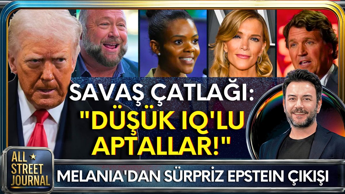 #CANLI | Tamer Işıtır’ın (<a href="/lesvontamer/">Tamer Işıtır</a>) hazırlayıp sunduğu All Street Journal’da bugünkü başlıklar:

🇺🇸 ABD-İran müzakere günü
🟥 “İsrail bir şeytan ve insanlık için lanet”
🇮🇷 Mücteba Hamaney “zafer” ilan etti
⛽ Hürmüz’de ücretli geçişin maliyeti
🗣️ Trump eski dostlarını hedef