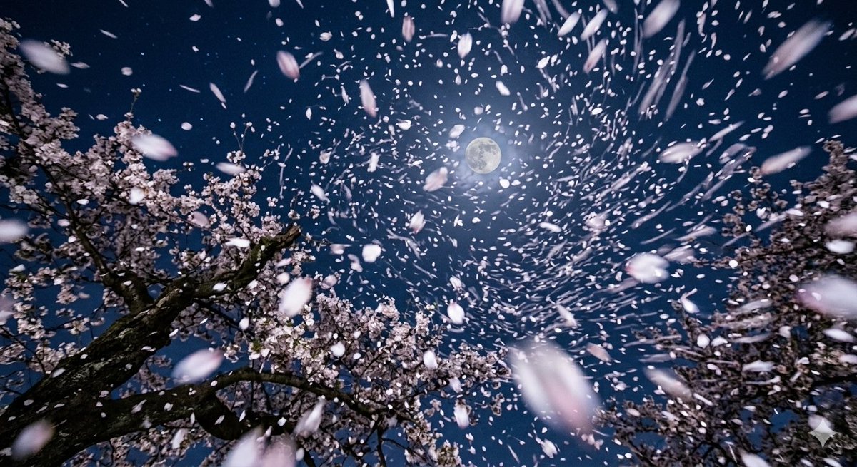 触れなばや
君を壊さむ　夜を待たず
花を攫いて　風と消えなむ

#短歌
#tanka
#夜桜
#花吹雪