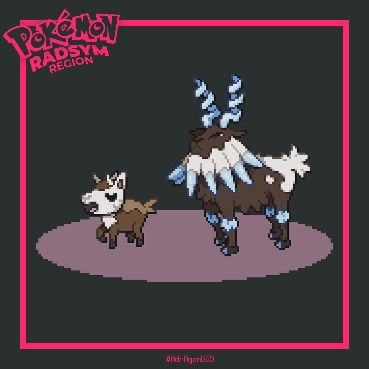 AdrAgonGG3's tweet photo. Stepping into route 2, new Fakémon appear!
Chamosic - Normal 🐐
Marzee - Normal/Ice 🧊 https://t.co/9ZG96rV8Nw