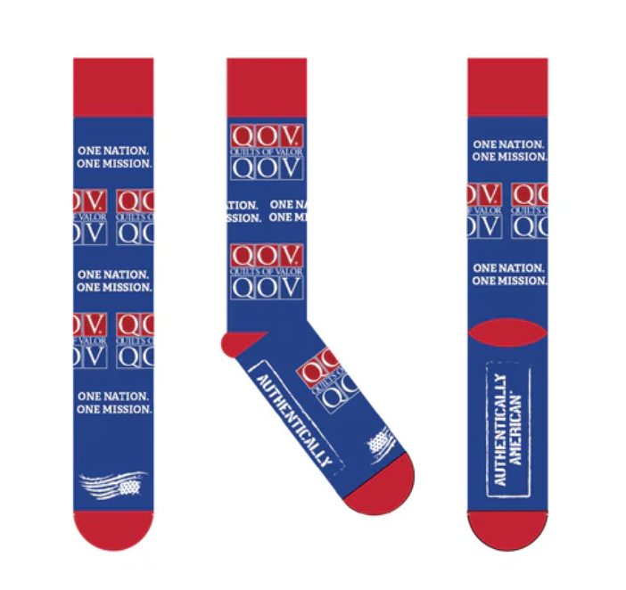 QOVFoundation's tweet photo. Quilts of Valor Foundation x @Auth_American Collaboration

We have partner with Authentically American to bring you exclusive QOVF Take 5: Walk, Run, Block 2026 merchandise—available for a limited time! https://t.co/ZRNQLbFc7j https://t.co/66xoWuWRRR