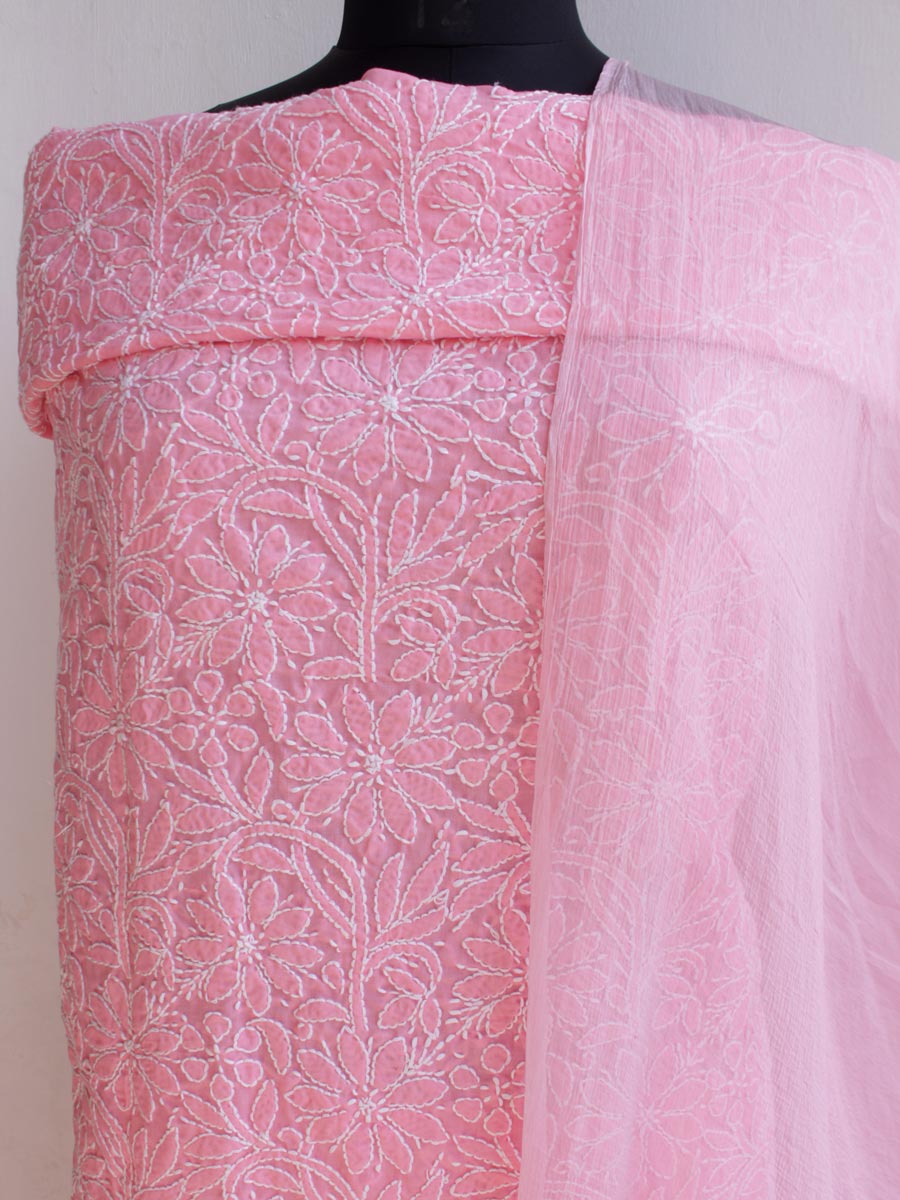 Shilphaat's tweet photo. LUCKNOW CHIKANKARI . 
Cotton dress-material, handembroidered with  Lucknow Chikankari . 
 . 
SHOP at https://t.co/0uWl2ZngFi
https://t.co/vIXye8r4YT
. . 
#chikankari #chikankarisuit #dressmaterial #lucknowchikankari #handembroidery #lucknowisuit #cottonsuit #चिकनकारी #shilphaat https://t.co/CUyPnUBPHP