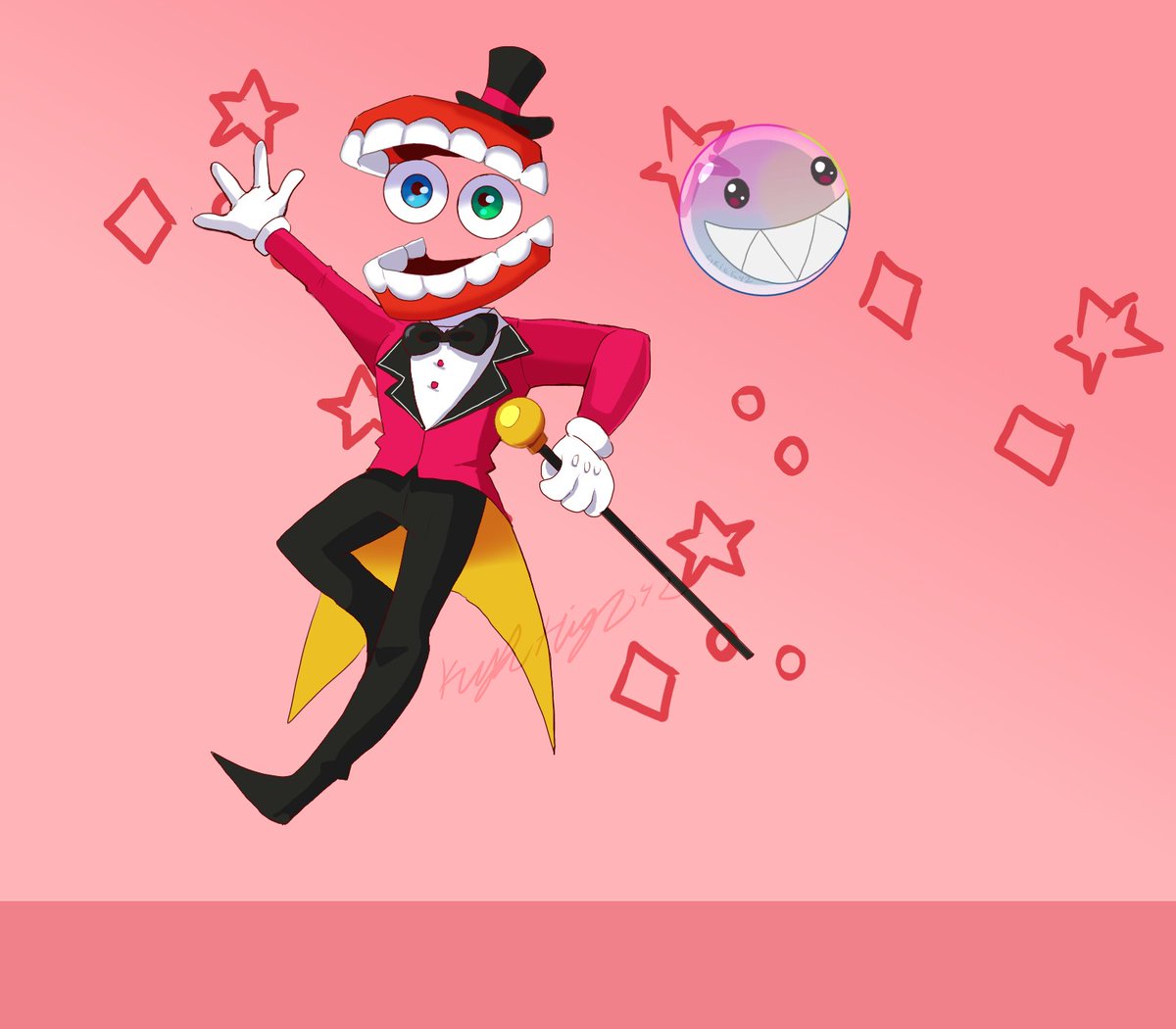 Kahfox0's tweet photo. Here is Caine and Bubble from The Amazing Digital Circus.
#tadc #theamazingdigitalcircus #Caine #tadccaine https://t.co/xB82yR24Lv