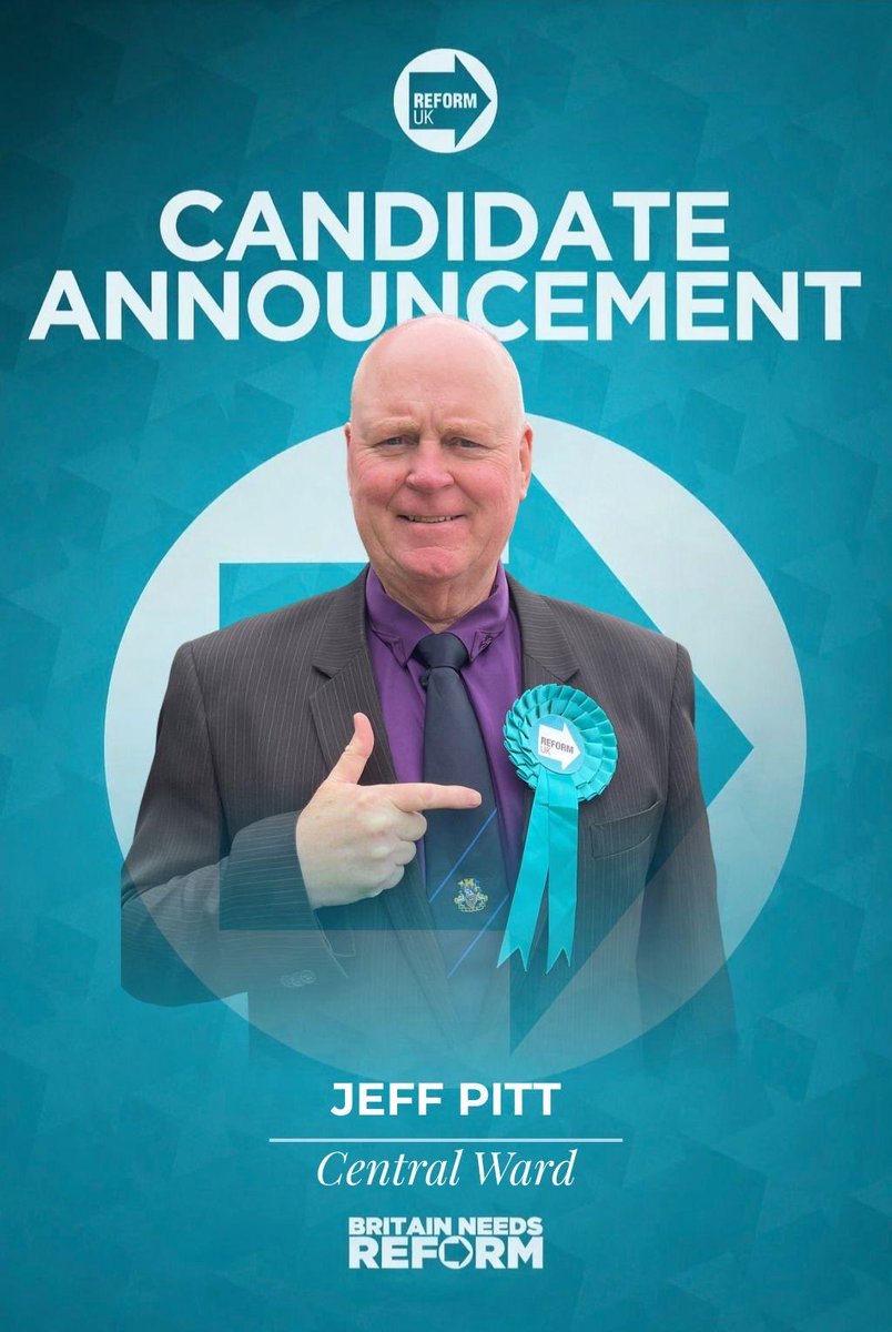 reformpeterboro's tweet image. !! CANDIDATE ANNOUNCEMENT !!
It is time to introduce our local council candidates for #peterborough.

Meet Jeff, who is our fantastic candidate for the Central ward. #FamilyCommunityCountry #ItsTimeForReform