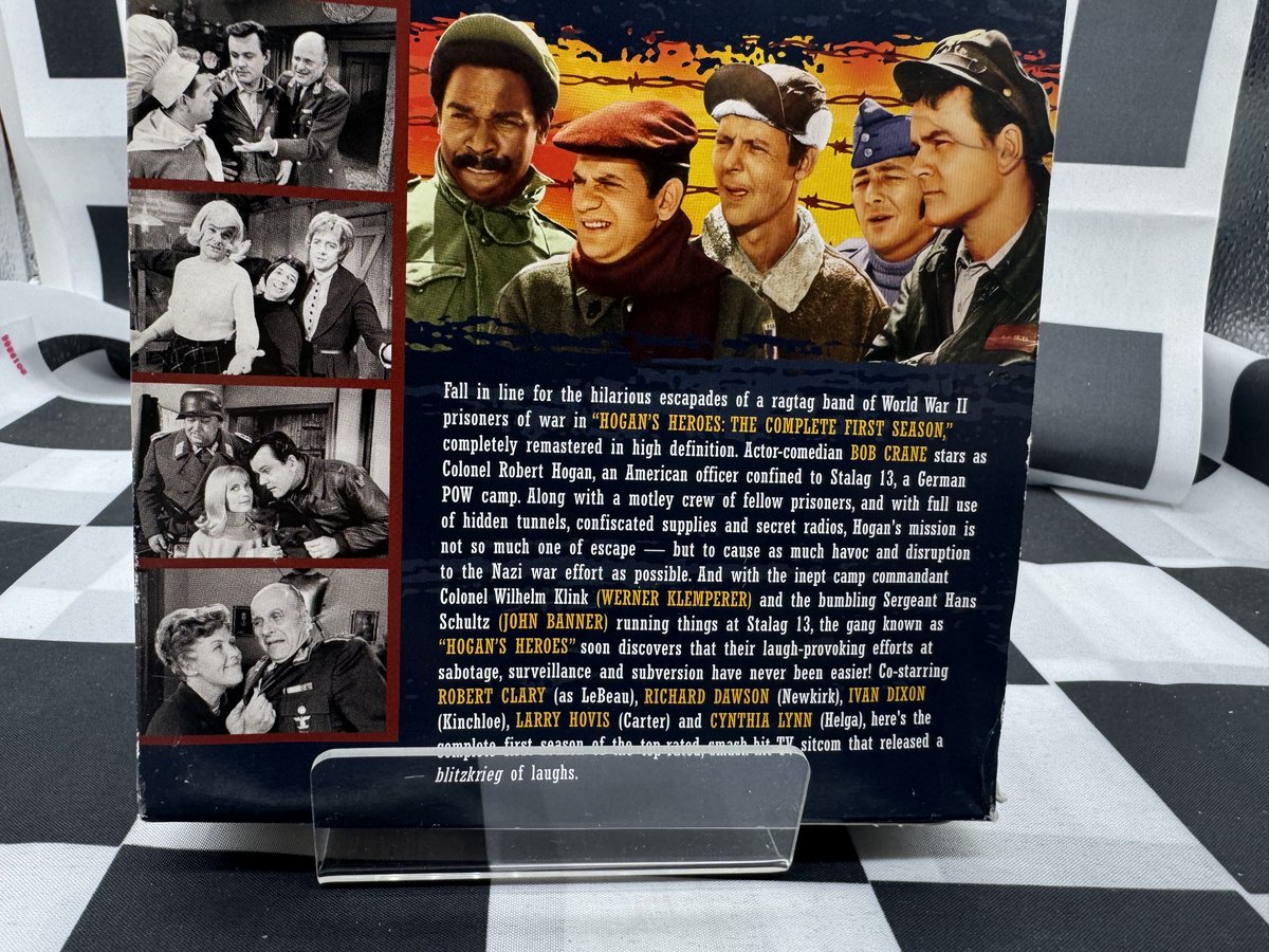 WilliamJGraham's tweet image. Check out Hogan's Heroes - The Complete First Season DVD ebay.us/m/y2PAGd #eBay via @eBay 
The Hogan's Heroes - The Complete First Season" is a 5-disc DVD set featuring the popular television comedy series. The discs are in NTSC video format and come in a tall DVD case.