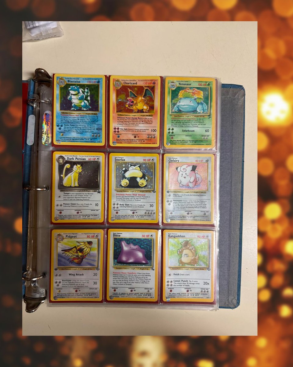 His mom bought these Pokmon cards for $15 at a garage sale Turns out,  there are MULTIPLE shadowless cards inside  Including a shadowless  Charizard, Blastoise, and several 1st editions. Some commenters