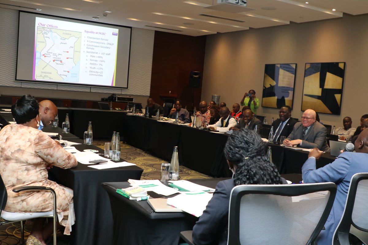 NGECKenya's tweet photo. The Commission today joined a strategic engagement with the Parliamentary Committee on Implementation of the Constitution focused on strengthening representation of Special Interest Groups.

During the meeting, Members raised concerns over the underrepresentation of Special Interest Groups (SIGs) across the National, County and broader public sector. In particular, the discussions highlighted the need to strengthen inclusion of marginalized and minority communities,people with disabilities (PWDs), as well as women and youth, whose participation remains below constitutional expectations.
 
Members further proposed practical remedies to address these gaps, including strengthening enforcement of existing legal and policy frameworks, enhancing targeted recruitment,capacity building , monitoring and reporting on inclusion and promoting affirmative actions measures across all government levels.

The session provided a valuable platform to share key milestones, address persistent challenges and propose actionable measures to enhance equity, accountability, and inclusivity in governance. Members of this delegation reaffirmed their commitment to working collaboratively to ensure the full realization of the Constitution, where no group is left behind. 

@TKoyier @mamacount2017 @puritynginaa @PaulKuria25856 
#EqualityInAction #GenderEquality #Inclusi