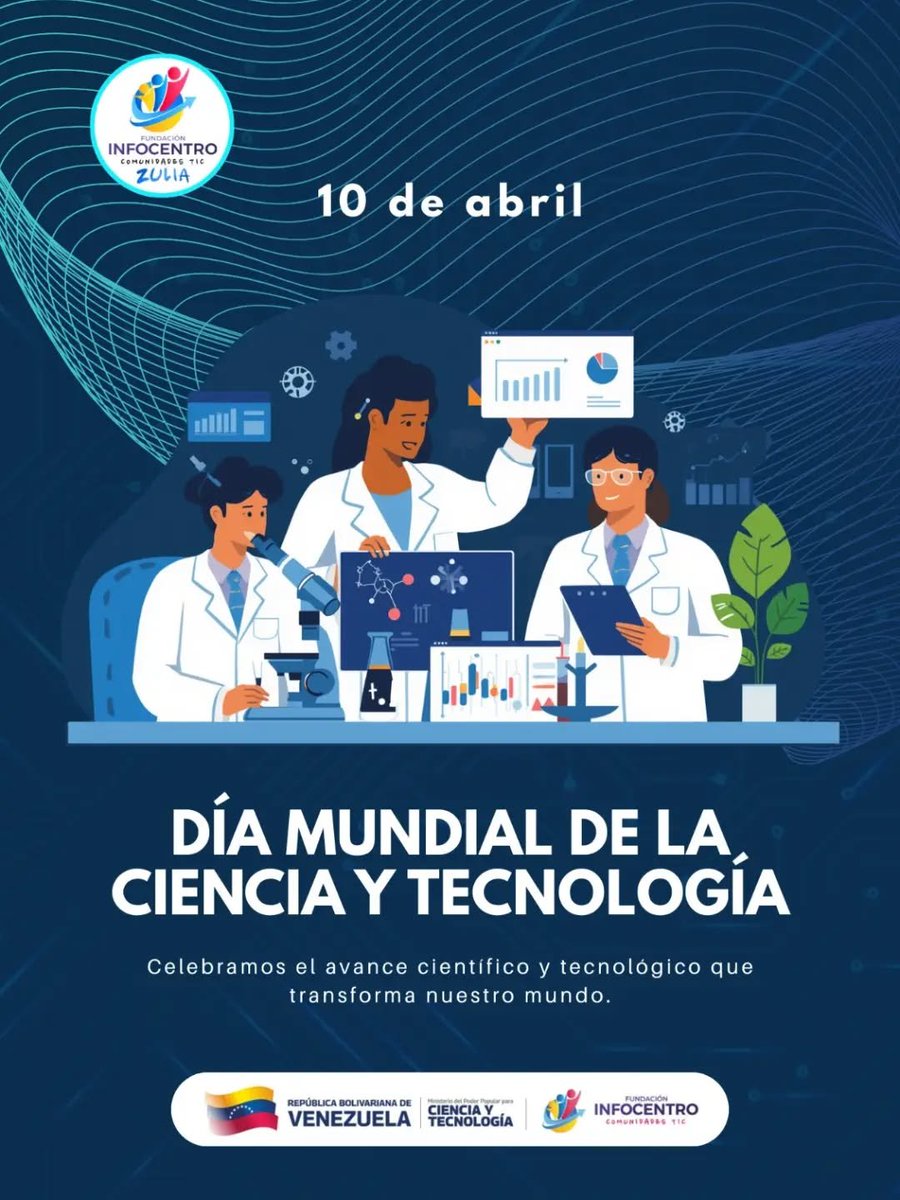 ColinaMaili's tweet photo. Hoy conmemoramos el Día Mundial de la Ciencia y la Tecnología. Reconocemos el avance científico como el motor que impulsa el desarrollo de nuestra sociedad. 🚀 El compromiso es seguir innovando para el bienestar de todos. 🇻🇪
#CienciaTecnología #FundaciónInfocentro https://t.co/VIBlwbfxxy