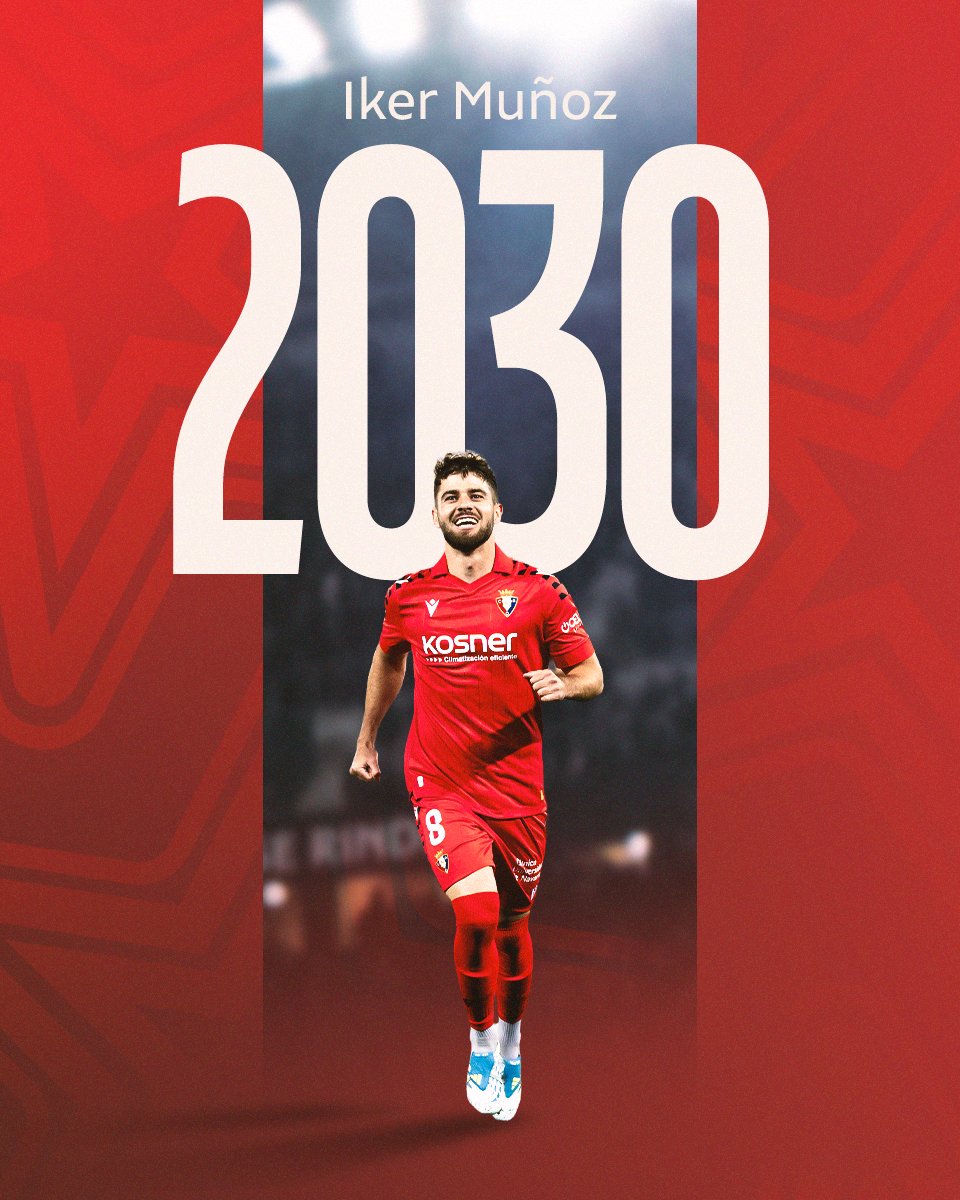 COMUNICADO OFICIAL | Osasuna renueva a Iker Muñoz hasta el 2030.

osasuna.es/iker-munoz-2030