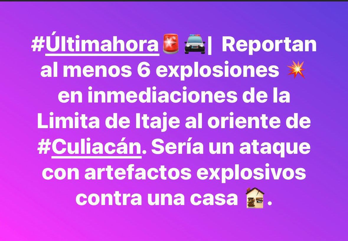 ContactoRevist's tweet image. #Culiacan #Sinaloa #explosiones
