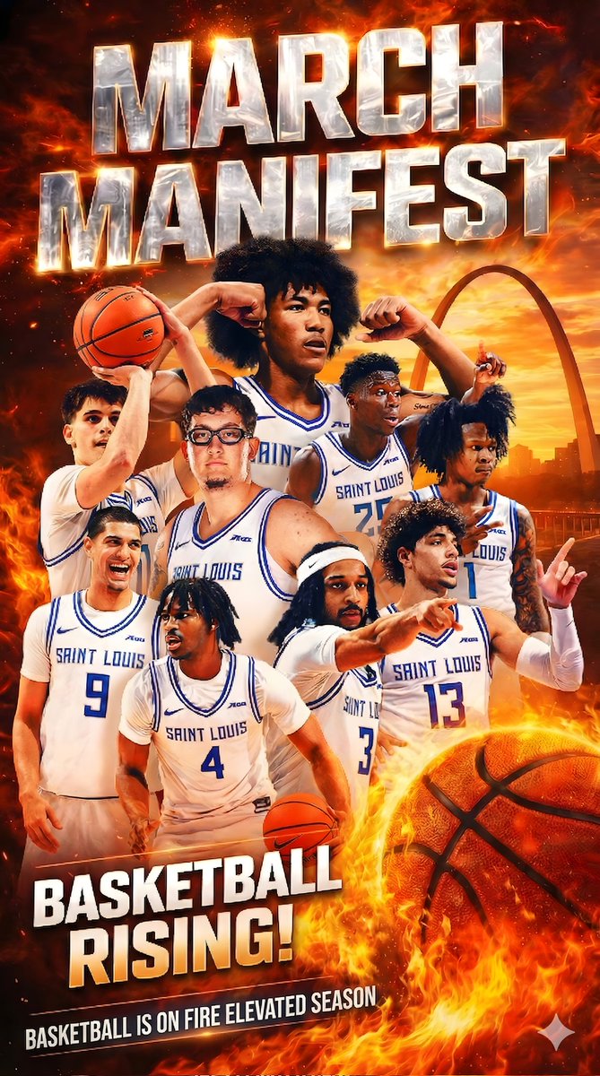 GeneraTiffanys's tweet photo. @SaintLouisMBB SLU had a record-breaking season. I wrote an article on a basketball renaissance happening.
I’ve released a St.Louis Sports Renaissanc Super Bowl documentary. love to connect I can add value beyond money. Let’s make history again next season. https://t.co/fn2AAdML2m