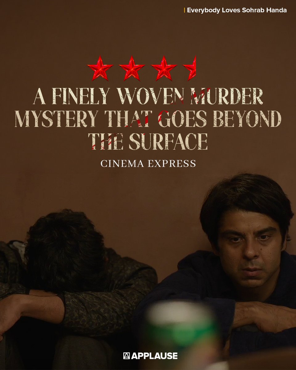 ApplauseSocial's tweet image. Everybody, including critics, loves Sohrab Handa ❤️✨

Everybody Loves Sohrab Handa, streaming now on
#ZEE5

Watch Now: bit.ly/EverybodyLoves…

#EverybodyLovesSohrabHandaonZEE5