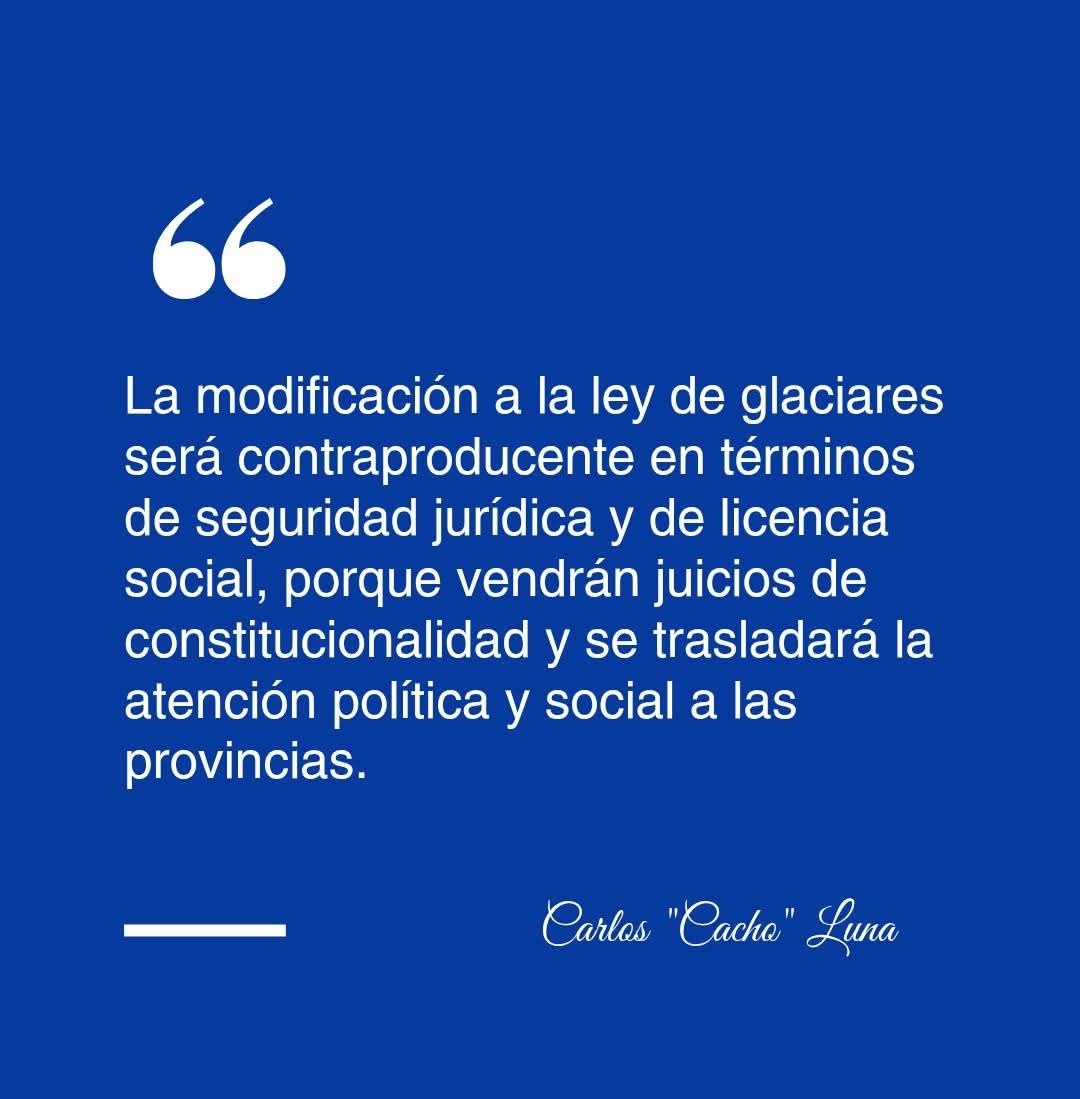🔹 El debate de fondo no es prohibir ni habilitar, sino establecer reglas claras. 
Ambiente protegido, seguridad jurídica y consenso social, son condiciones básicas para cualquier proyecto serio.