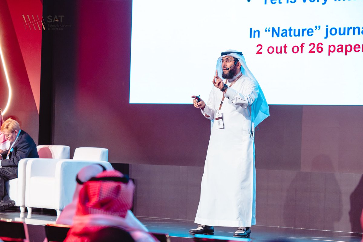SAT_Academy2025's tweet photo. Prof. Abdulmajeed Alajlan discussed the science behind hair greying ✨
Exploring mechanisms, contributing factors, and future possibilities in hair research!

#SAT2026 #trichology https://t.co/89oOuyhcBu