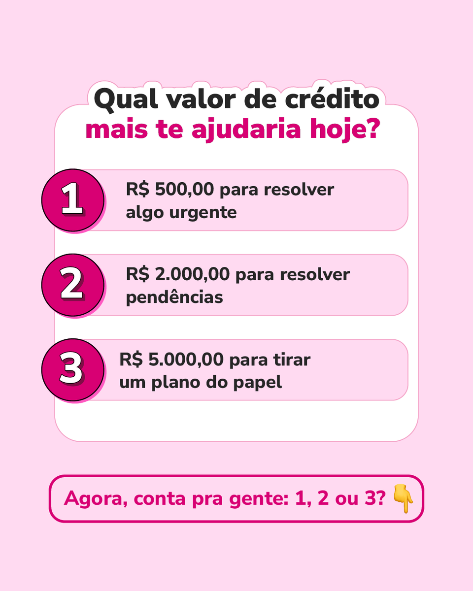 meutudoapp's tweet image. Pensando nas suas prioridades agora: qual desses valores faria mais sentido?

Opção 1, 2 ou 3? Comenta aqui! 👇

#meutudoapp #crédito