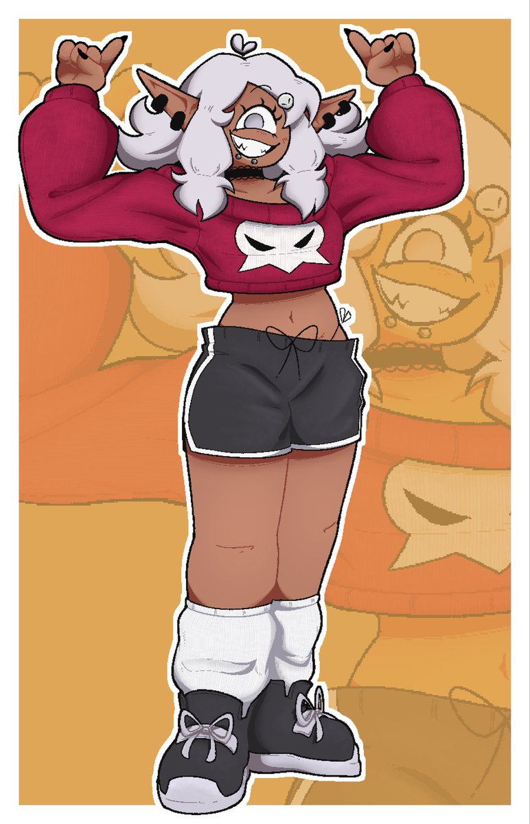 my part of an art trade! 🧇