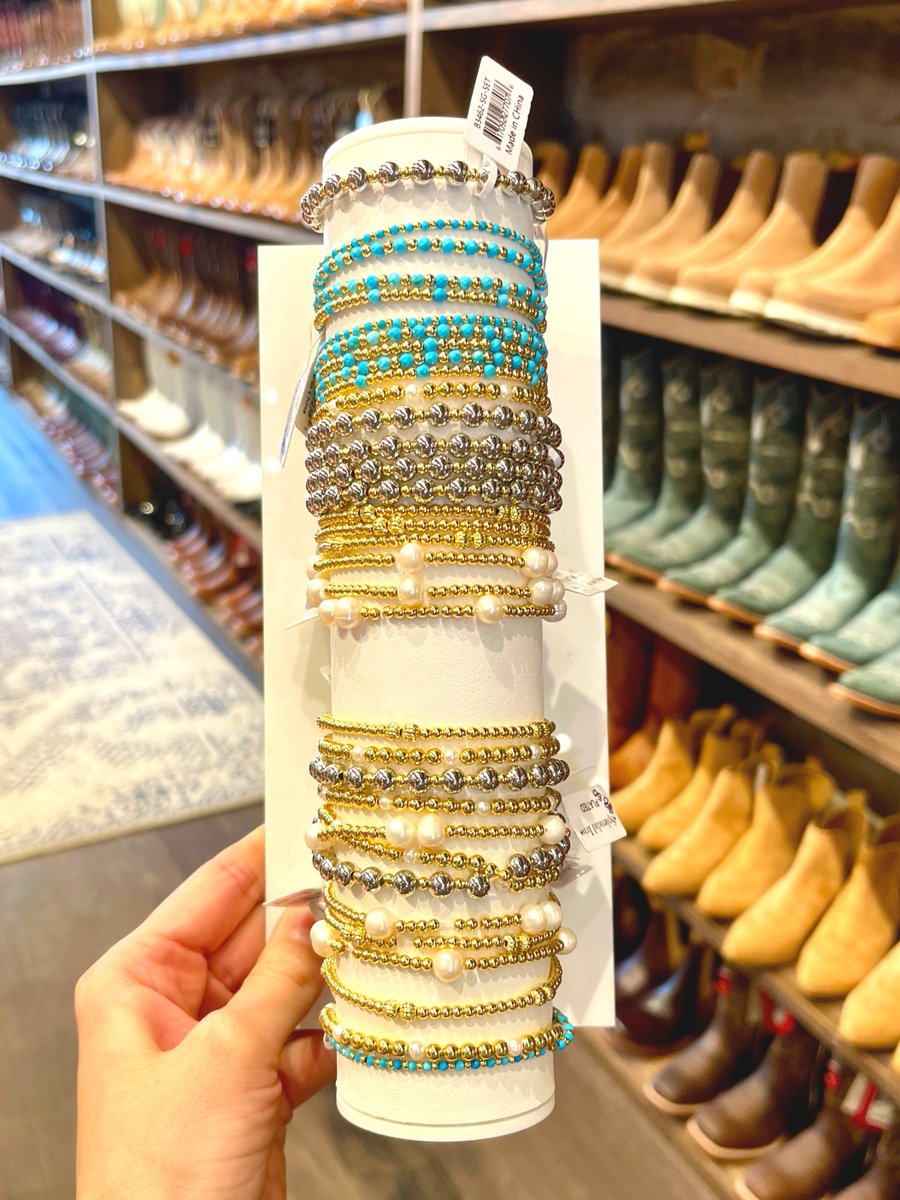 harrys1939's tweet image. New BLING ✨ Kendra Scott: we have some pretty Mother's Day gift sets. Splendid Iris: TONS of stackable bracelets and rings. Winton &amp;amp; Waits: the prettiest and lightest gems you've seen! 

#westernstore #sansabatexas #harrysboots
