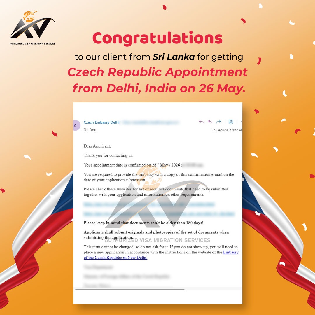 AvMigration's tweet image. 🎉 Another Success Story! 🎉

📞 +971 4 557 0585
📞 +971 52 263 2784
🌐 avmigrationco.com
📧 info@avmigrationco.com
#VisaSuccess #CzechRepublic #VisaAppointment #EuropeDream #VisaServices #AVMigration #SuccessStory