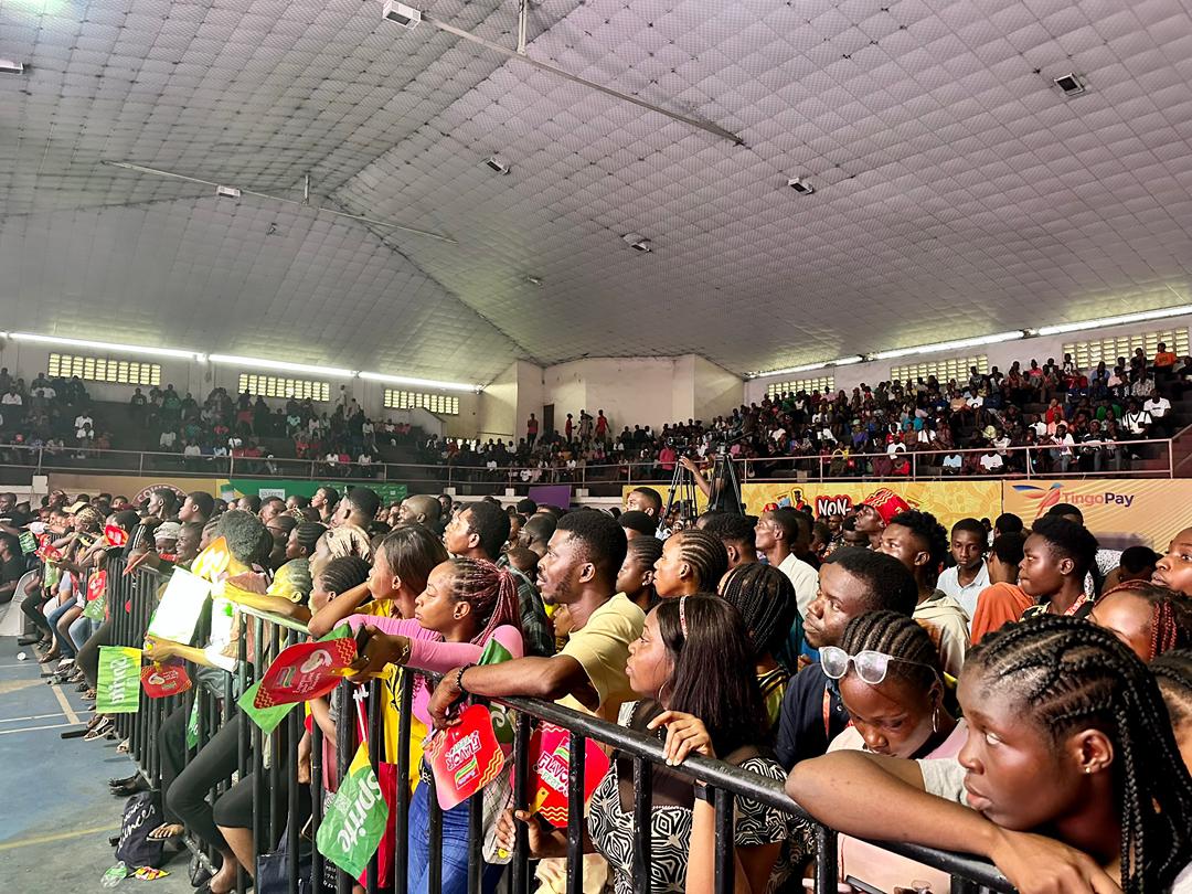 callmequeenKa's tweet photo. When the beat drops, the campus erupts 🔊 #SoundcityOnTour energy is unmatched. https://t.co/UEpm1yTKGP