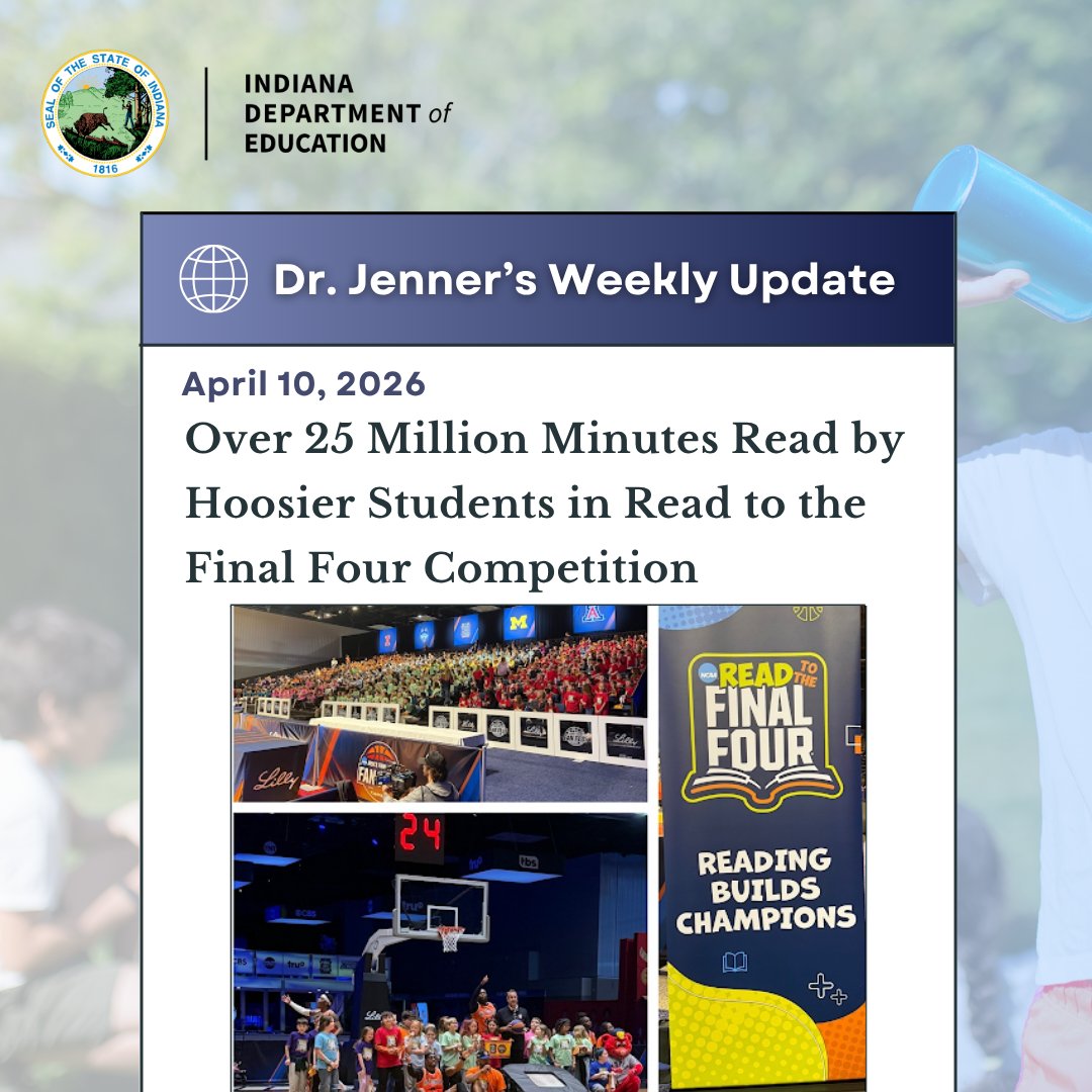 Indiana Department of Education (IDOE) tweet media