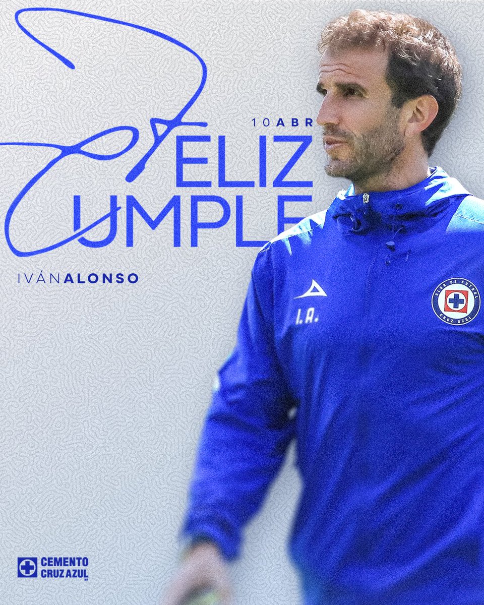 ¡Felicitamos en su cumpleaños a nuestro Director Deportivo, Iván Alonso! 💙🚂

¡Deseamos que pases un gran día! 🫡
