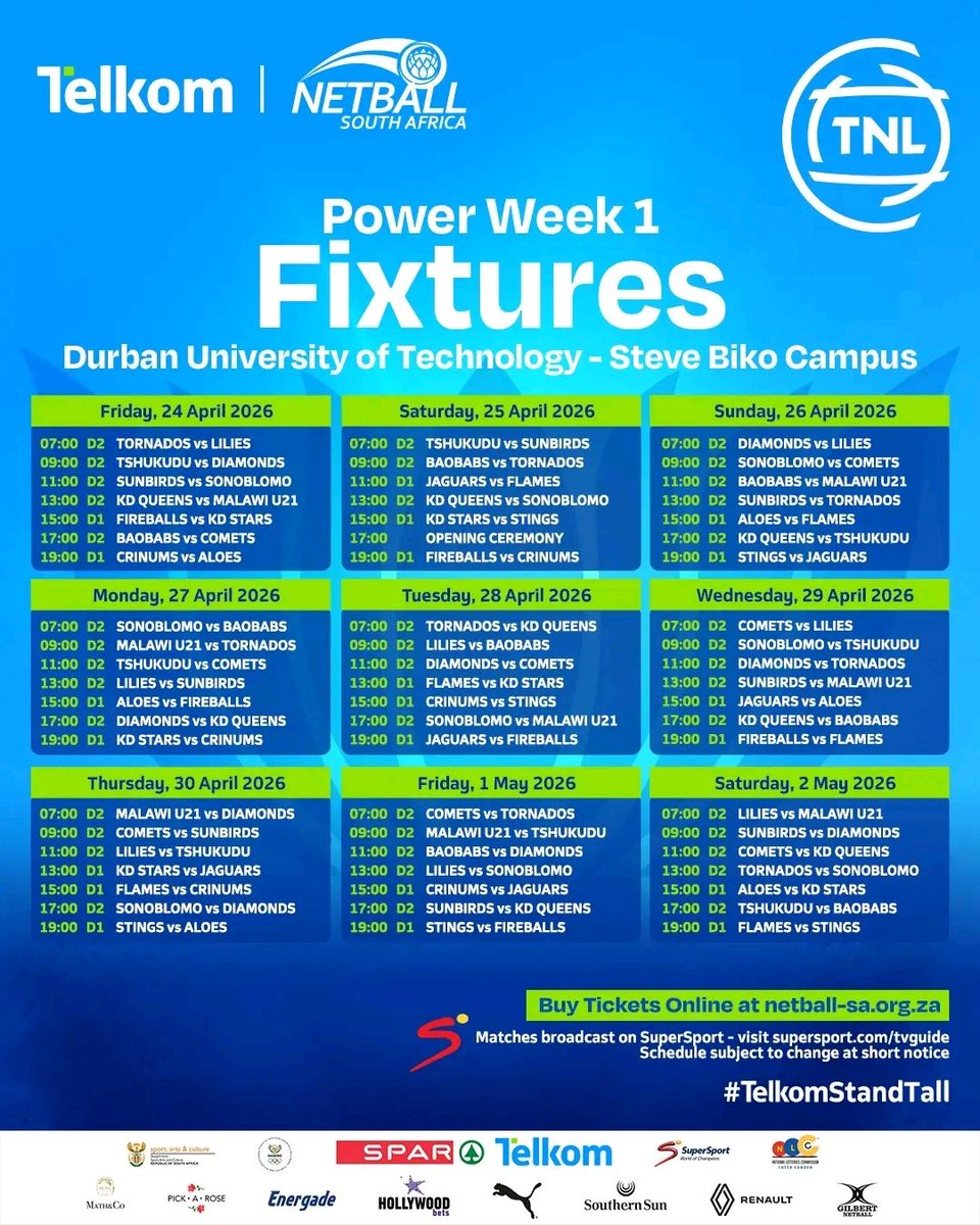 KZN Netball Super League tweet media